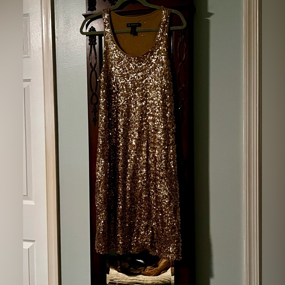 Gold shimmer INC dress
